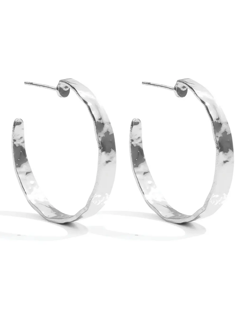 Silver Perfectly Gilded Hoops