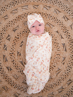 Wildflower Bamboo Stretch Swaddle Blanket