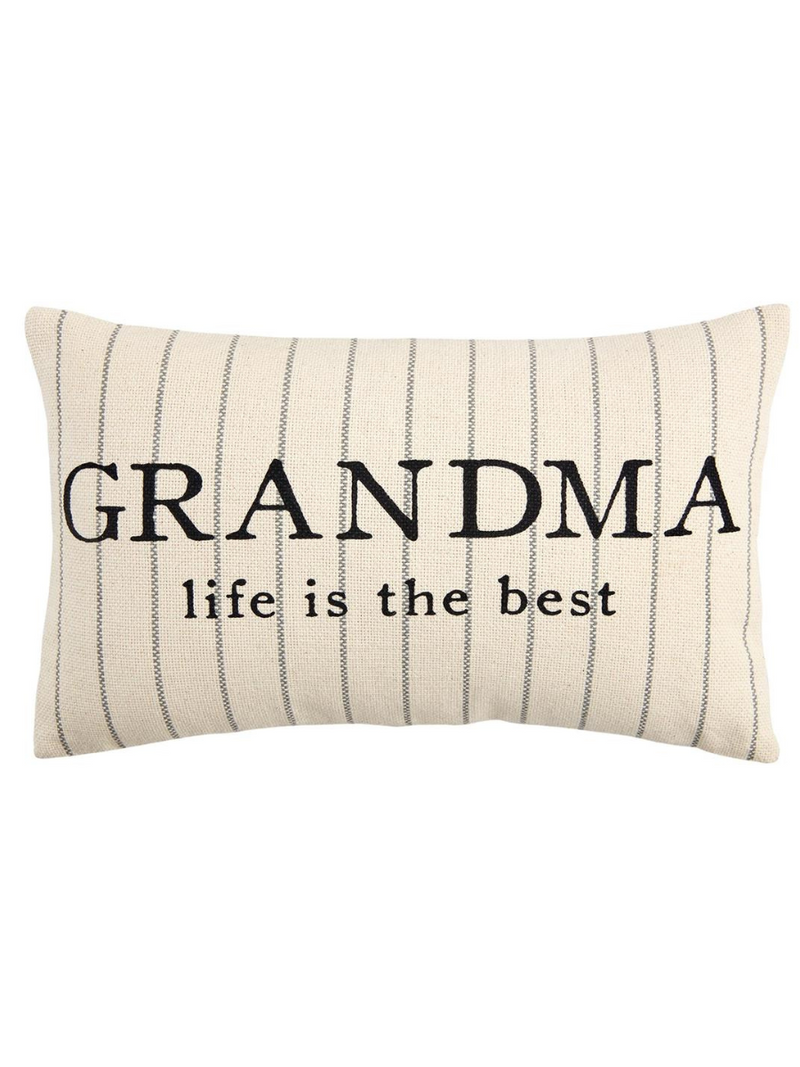 Striped Grandparent Pillow (Multiple Options)