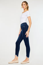 KancanHigh Rise Frayed Ankle Skinny Jeans (Online Exclusive)