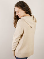 Oatmeal Oversized Hooded Sweater