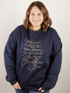 Navy Christmas Eve Graphic Sweatshirt