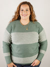 Kale Striped Crewneck Sweater