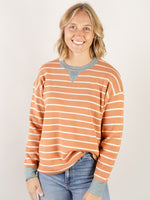 Terracotta Striped Sweater