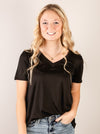V-Neck Butter Soft Basic Short Sleeve (Multiple Colors)
