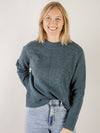 Dark Jade Soft Center Seamed Sweater