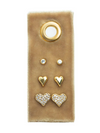 Heart Velvet Stud Gift Set