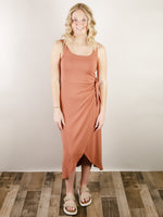 Brick Wrap Knit Dress
