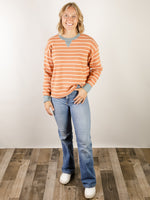 Terracotta Striped Sweater