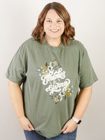 Olive Green Thanks and Giving Tee