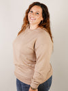 Tan Knit Long Sleeve Pullover (Multiple Colors)