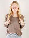 Brown Everyday Pullover Knit Top
