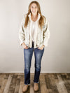 Denim with Cream Sherpa Jacket