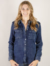 Indigo Luxe Knit Shacket
