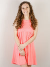 Knit Sleeveless Babydoll Dress (Multiple Colors)