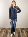 Indigo Luxe Knit Shacket