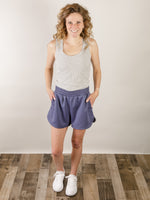 Ribbed Scoop Neck Solid Fitted Tank (Multiple Colors)