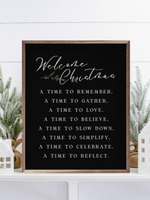 Welcome Christmas Sign 8x10