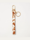 Animal Print Leather Keychain