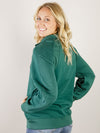 Green 1/4 Zip Relaxed Fit Sweatshirt