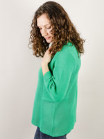 Kelly Green 3/4 Sleeve Sweater