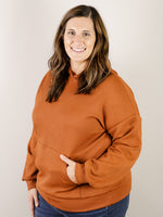 Copper Textured Hooded Top