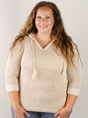 Natural Fishnet Hooded Sweater