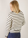 Ivory and Black Pointelle Sweater