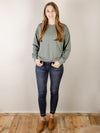 Sage Soft Knit Long Sleeve Pullover