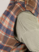 Corduroy and Plaid Reversible Vest