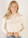 Oatmeal Waffle Hooded Sweater