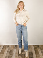 Oatmeal Waffle Hooded Sweater