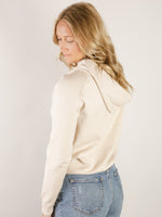 Oatmeal Waffle Hooded Sweater