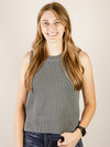 Teal Sleeveless Sweater