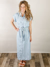 Midi Denim Shirt Dress