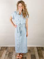Midi Denim Shirt Dress