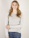 Heather Grey Waffle Knit Top