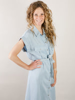 Midi Denim Shirt Dress