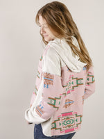 Pink and Aztec Hooded Jacket