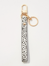 Animal Print Leather Keychain