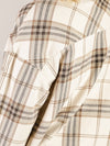 Khaki Plaid Long Sleeve Button Up