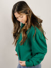 Dark Green Scuba 1/2 Zip Pullover