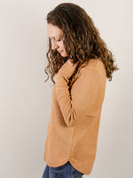 Camel Textured Pullover Sweater