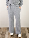 Indigo Ribbed Washed Lounge Pants