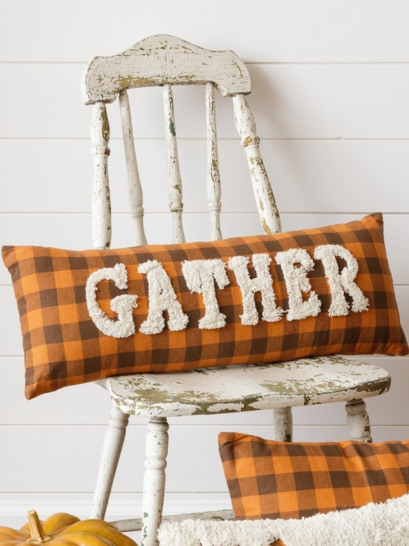 Gather Plaid Pillow