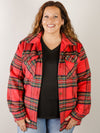 Red Plaid Thick Shacket