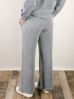 Indigo Ribbed Washed Lounge Pants