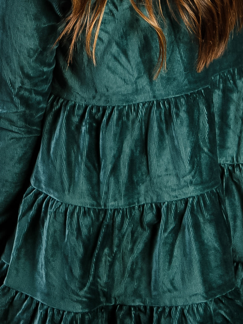 Green Velvet Cardigan