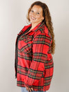 Red Plaid Thick Shacket
