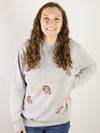 Grey Football Mineral Washed Graphic Sweatshirt